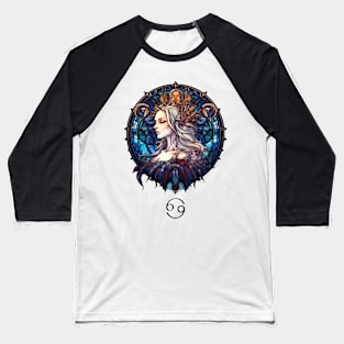 Stained Glass Cancer Baseball T-Shirt